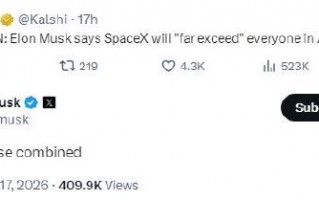 厦门马斯克称SpaceX在人工智能领域将超过所有其他公司总和