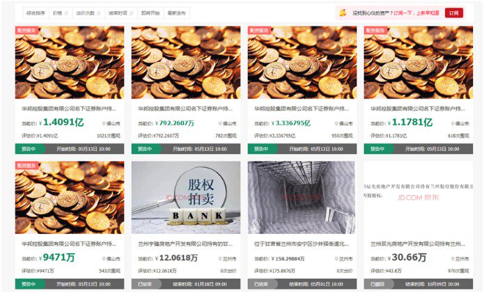 厦门兰州银行第三大股东所持所有股份上法拍平台，十大股东中还有多家存质押或冻结情况